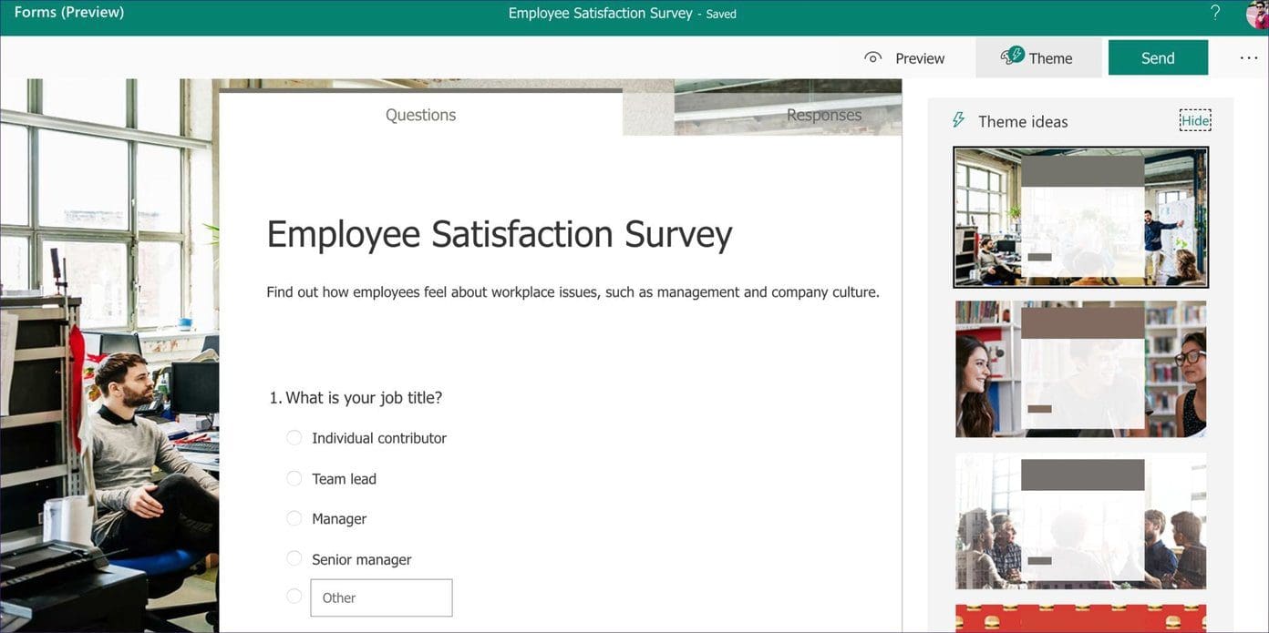 Microsoft form