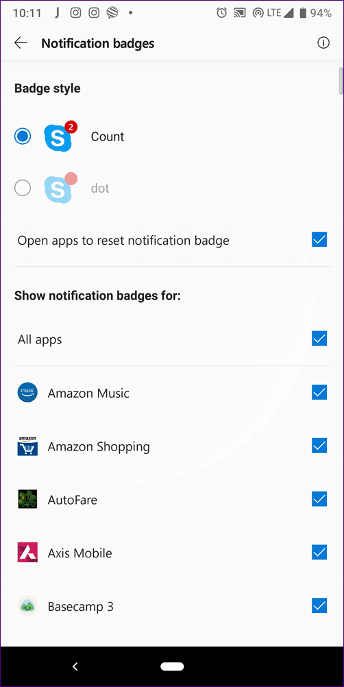 Microsoft Launcher Settings 13
