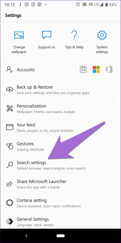 Microsoft Launcher Settings 14