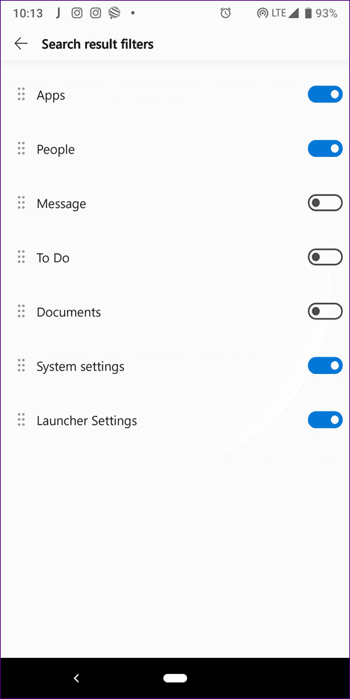 Microsoft Launcher Settings 17