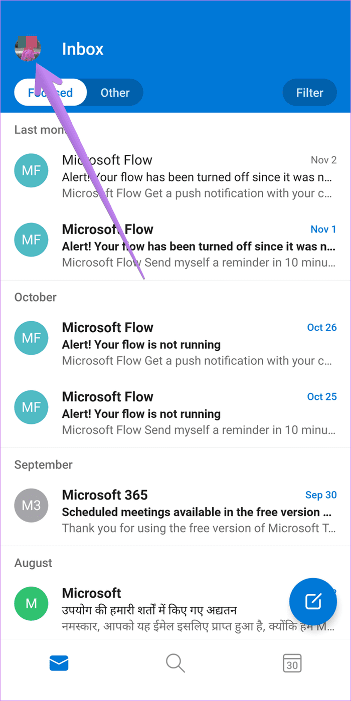Microsoft outlook app notifications not working 2