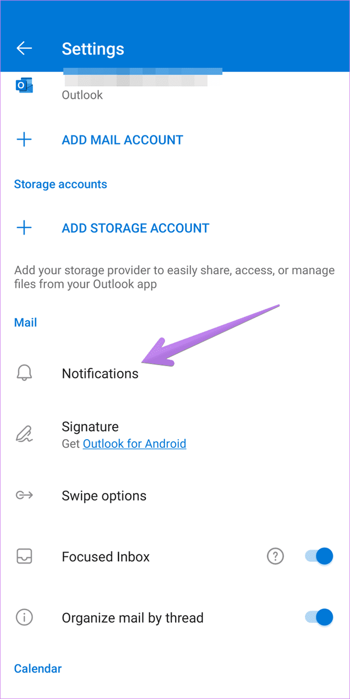 Microsoft outlook app notifications not working 3