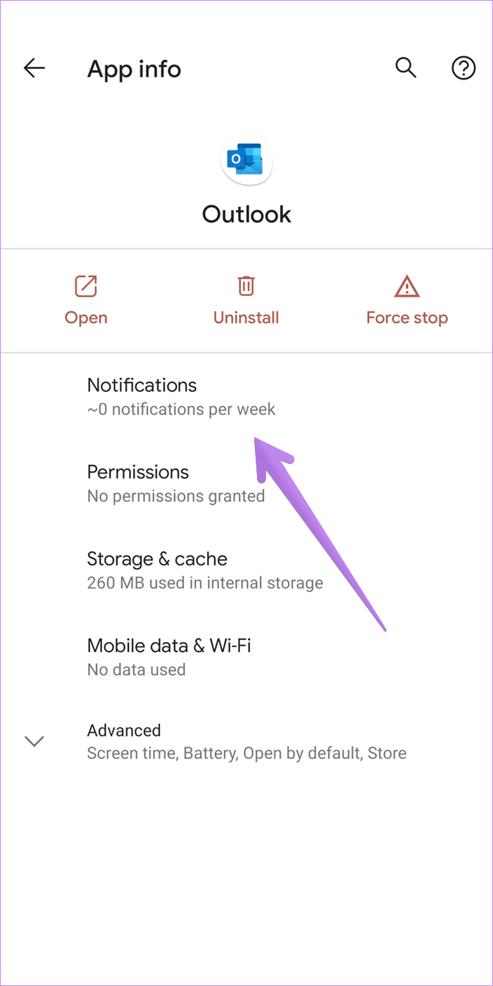 Microsoft outlook app notifications not working 8