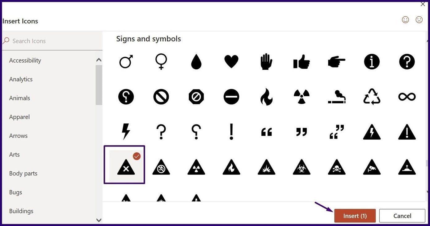 Microsoft powerpoint icons step 4