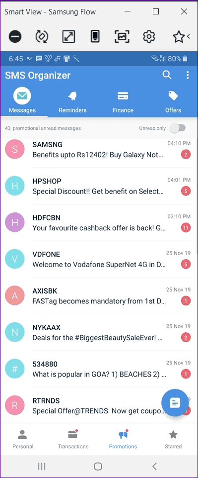 Microsoft Your Phone App Vs Samsung Flow 14