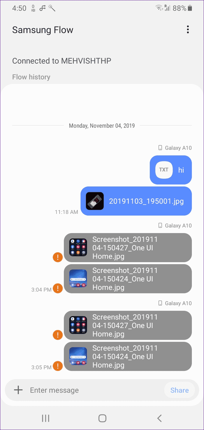 Microsoft Your Phone App Vs Samsung Flow 4
