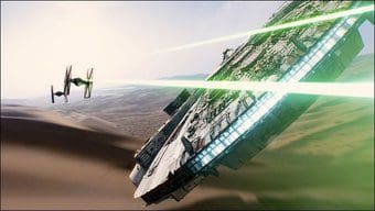 Millennium Falcon In A Still From The Force Awakens Wallpprs Com
