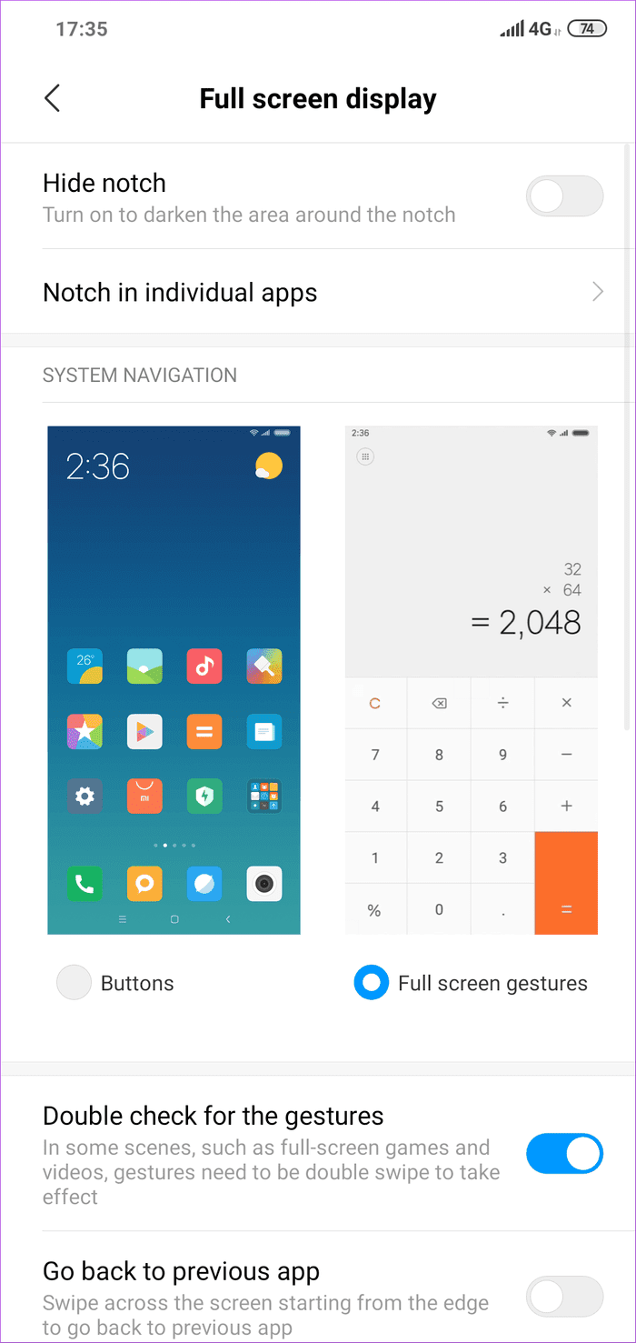 Miui Gesture