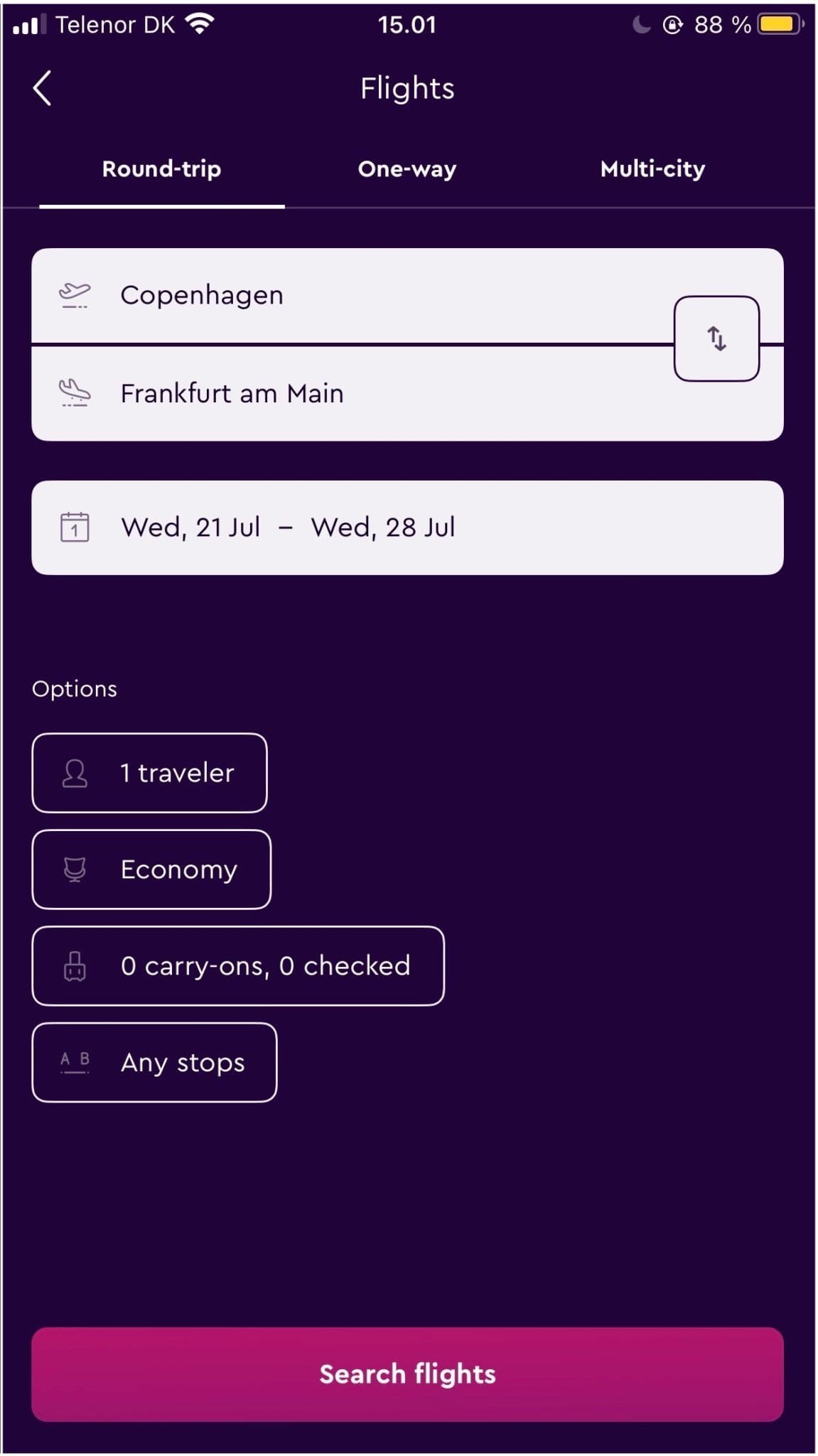 Momondo flight bookings