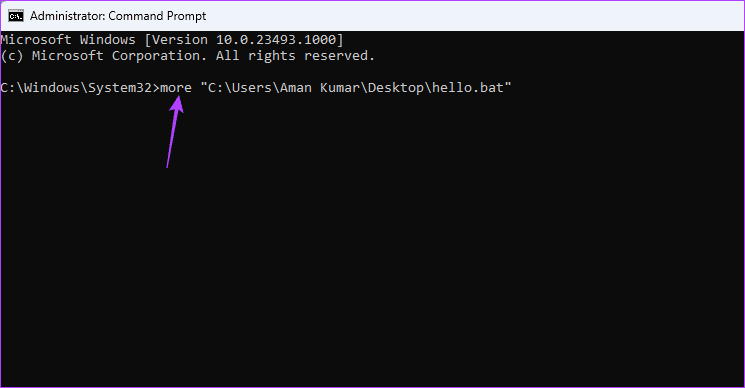 more command in cmd