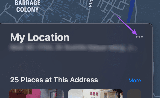 more options live location maps Mac
