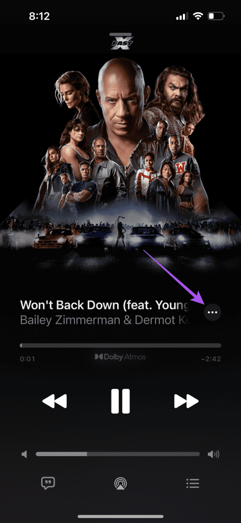 more options song playback apple music