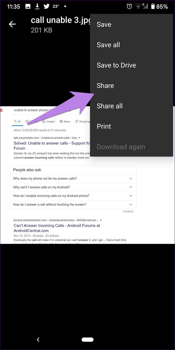 Move photos from email to google photos 9