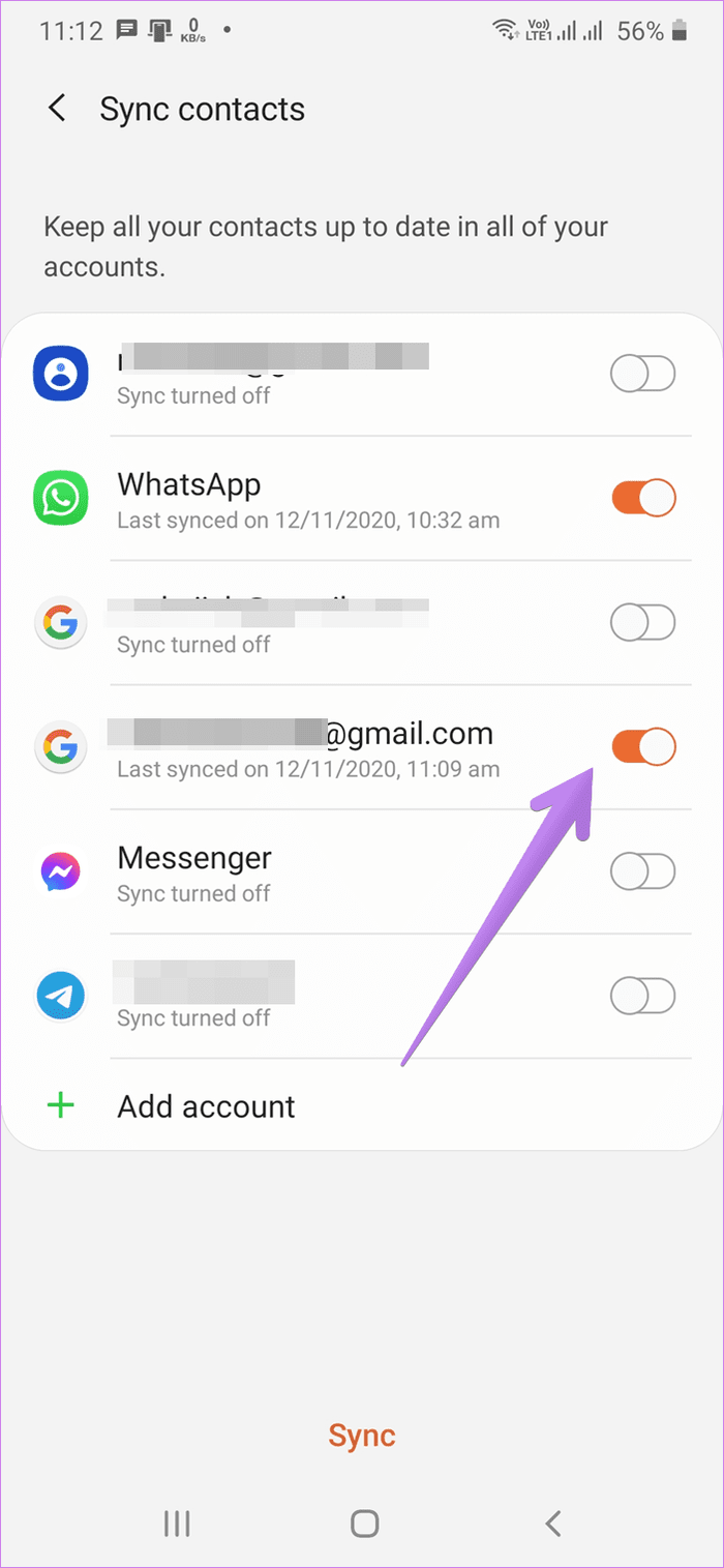 Move samsung contacts to google account 15
