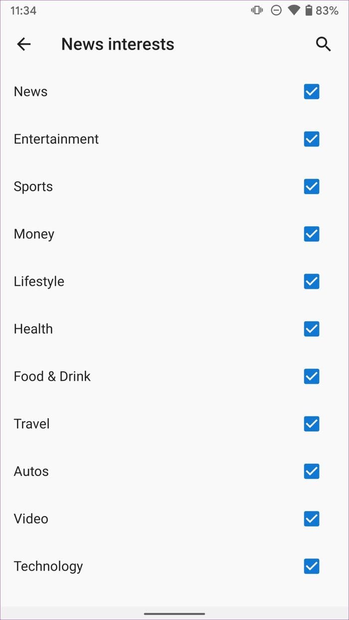 Ms News Options