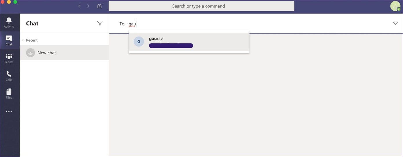Ms teams new chat