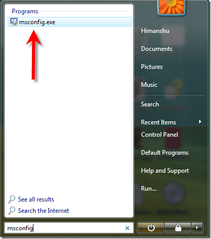 Msconfig