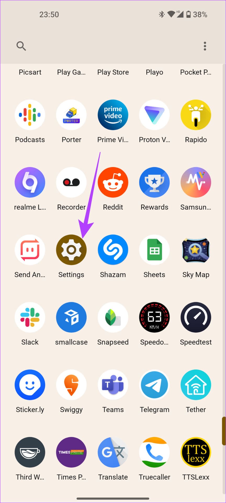 settings app