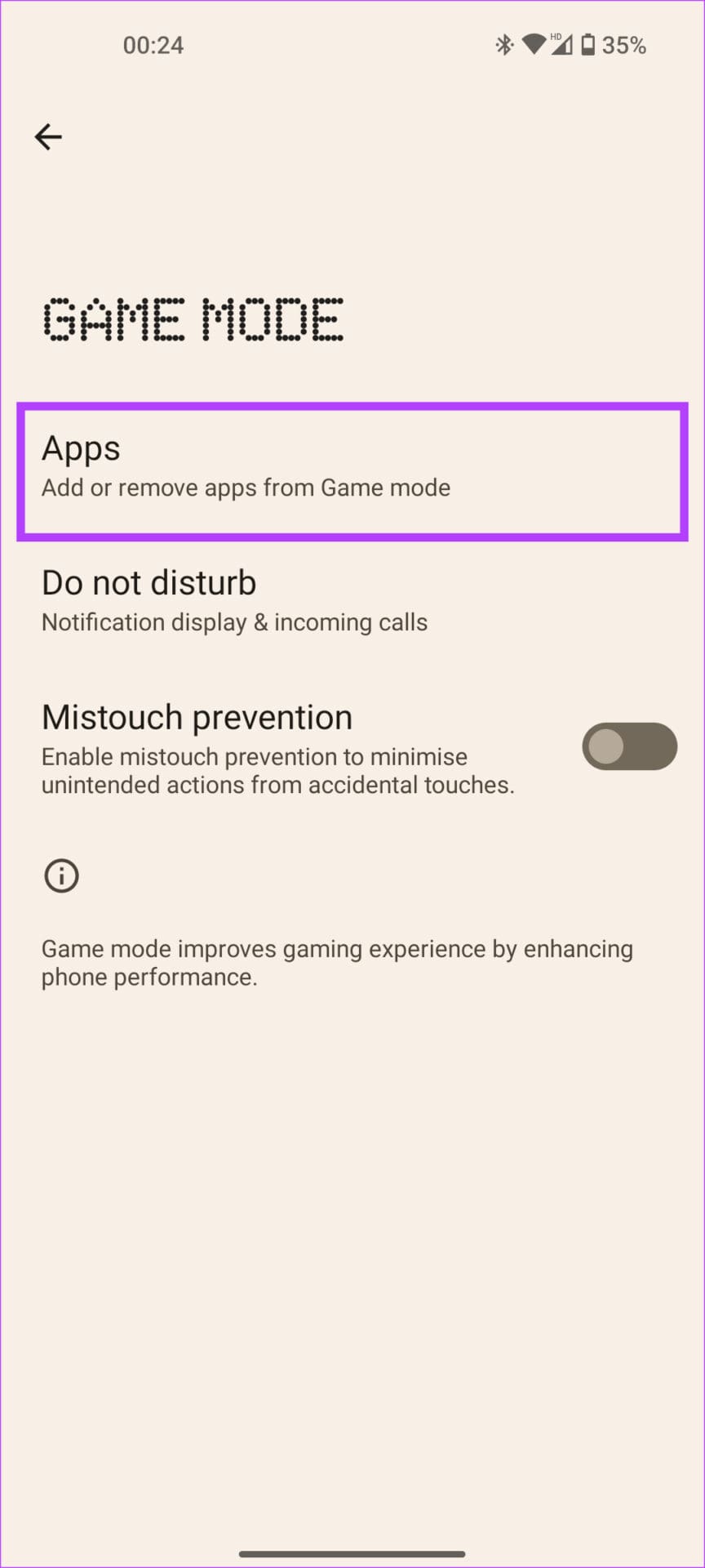apps settings