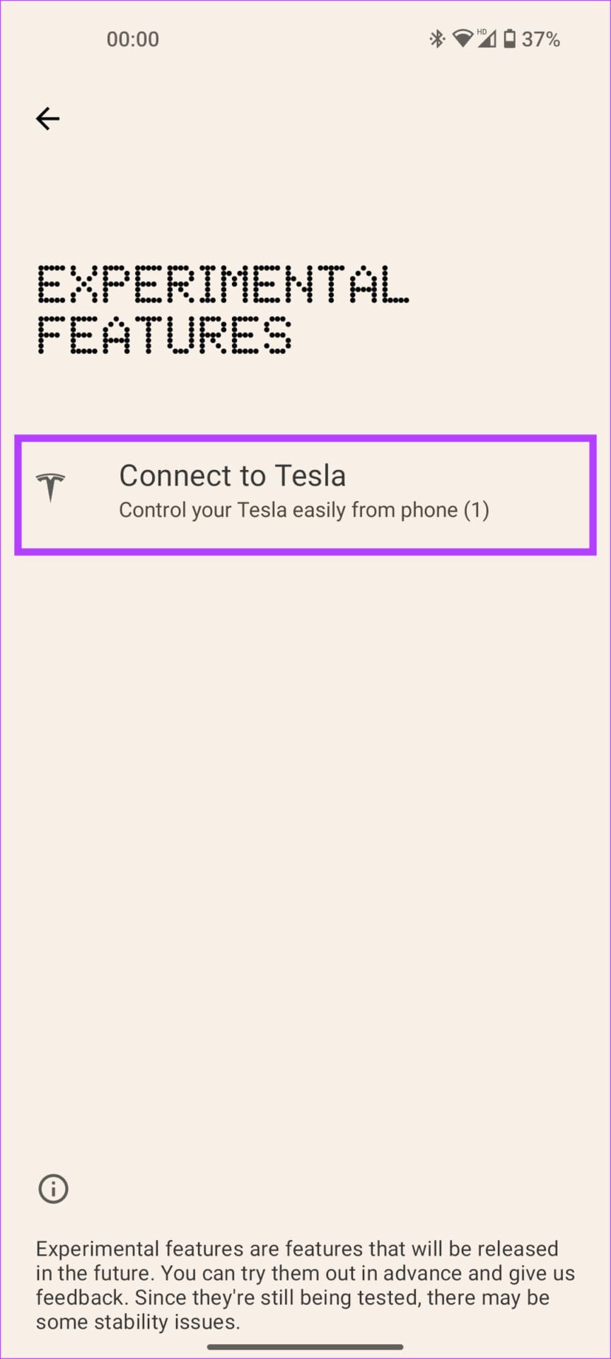 conect to tesla