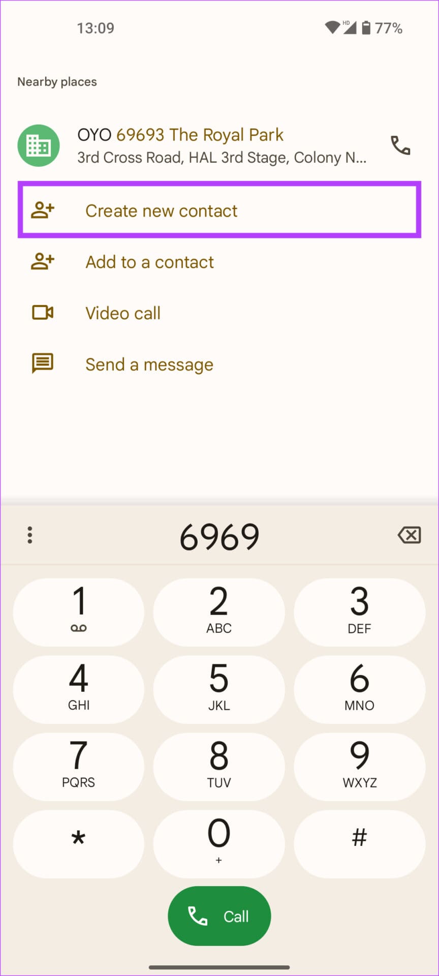 create new contact