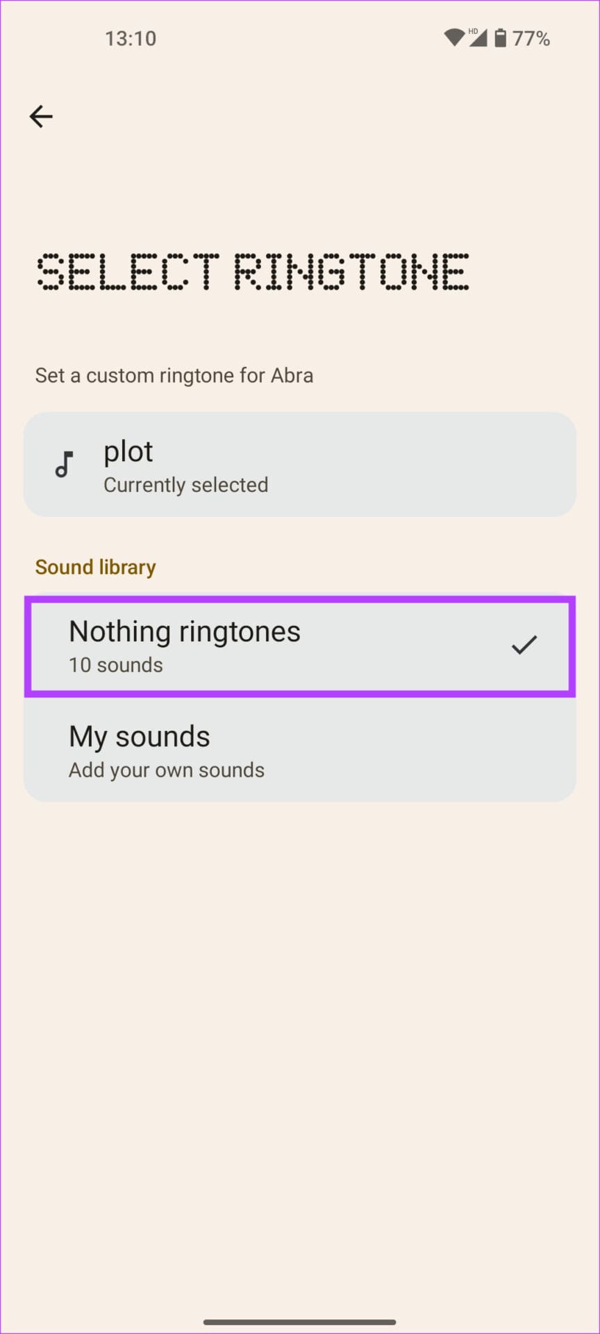 nothing ringtones
