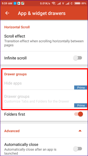 Nova Launcher Prime Vs Nova Launcher Features 3