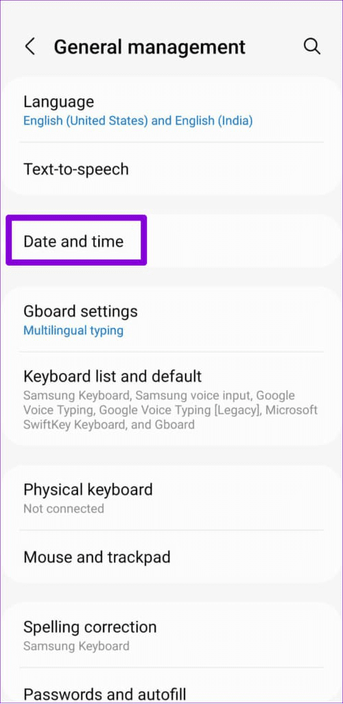 now choose the date and time option 1