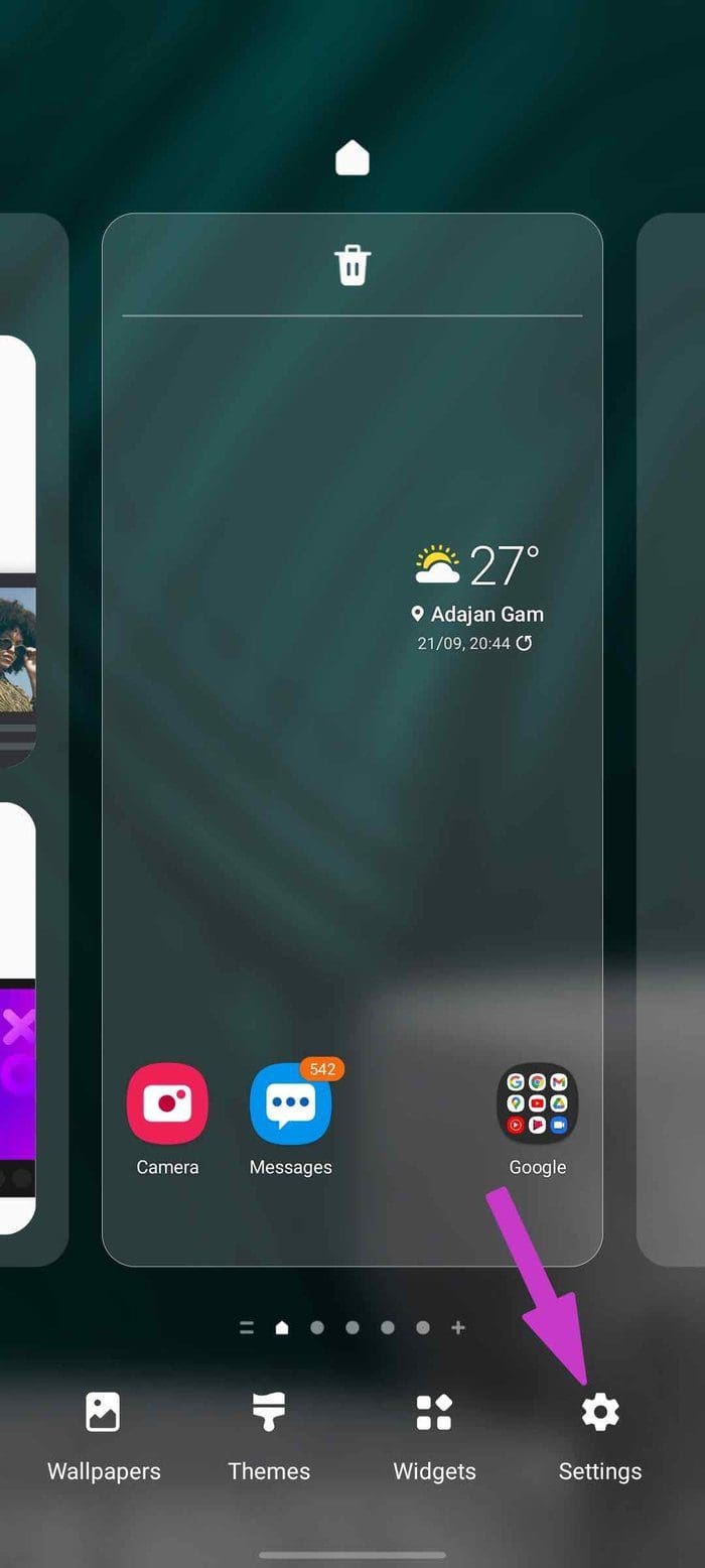 One ui settings