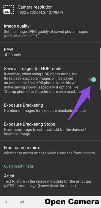 Open Camera Vs Camera Mx889