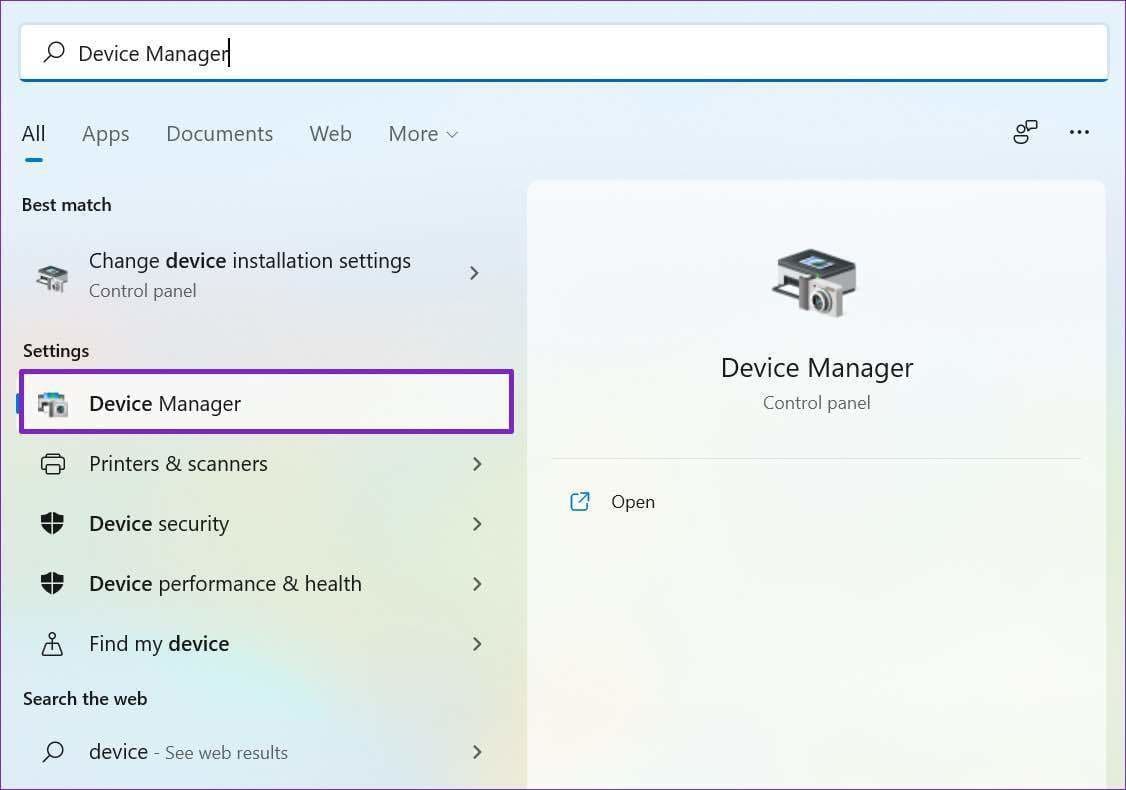 Open device manager