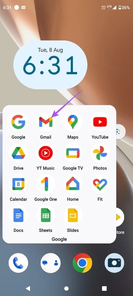 open gmail android