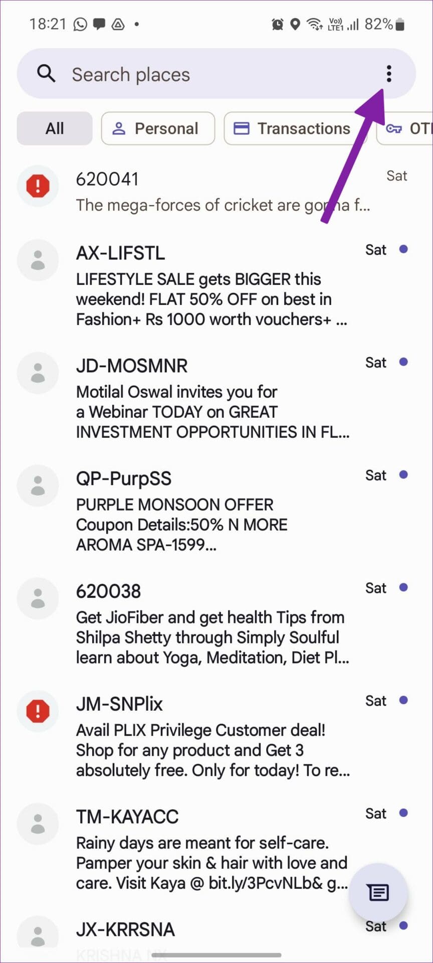 Messages for Android
