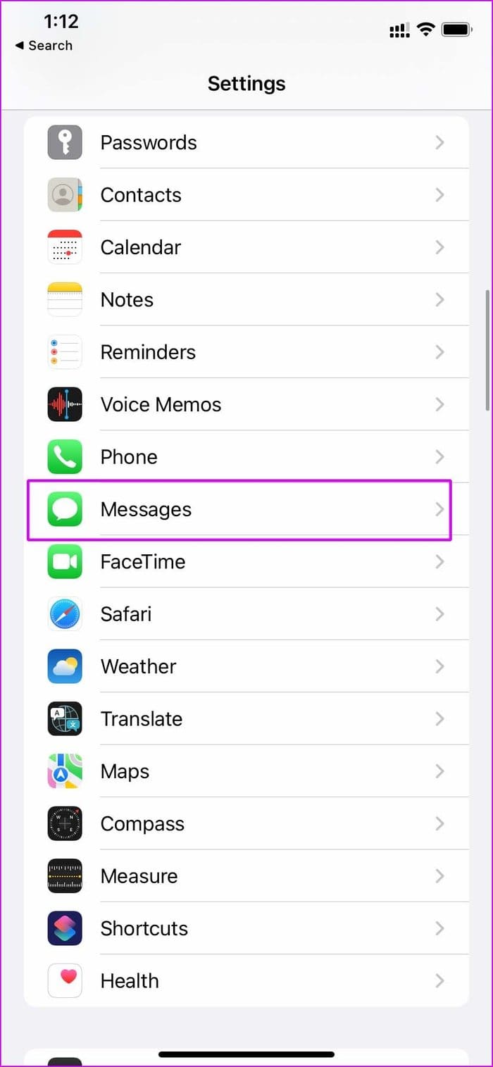 Open messages