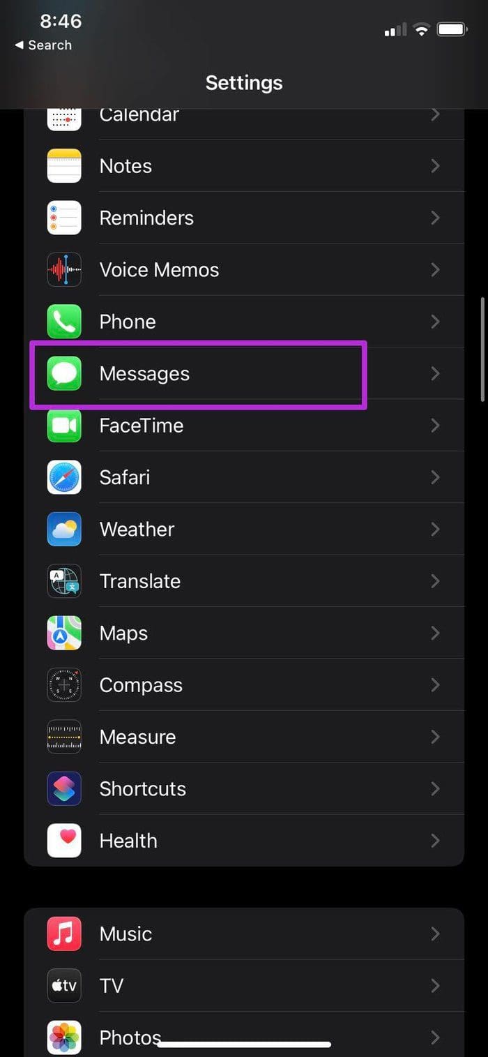Open messages