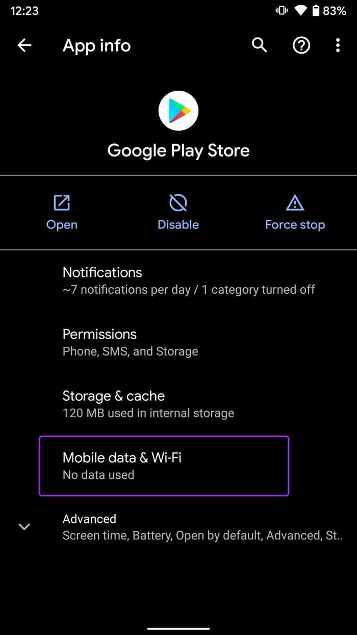 Open mobile data and Wi Fi menu apps not updating on android