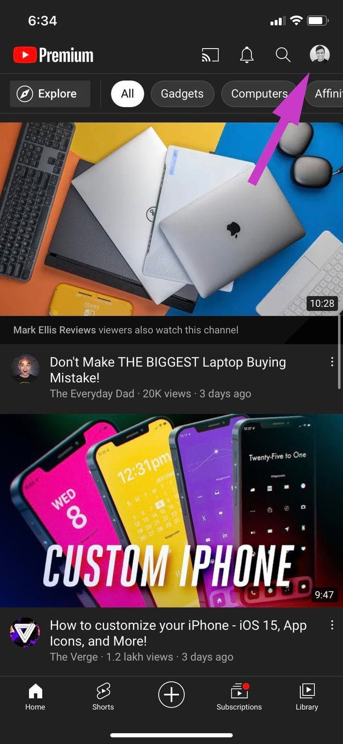 Open youtube account