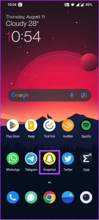 open snapchat app