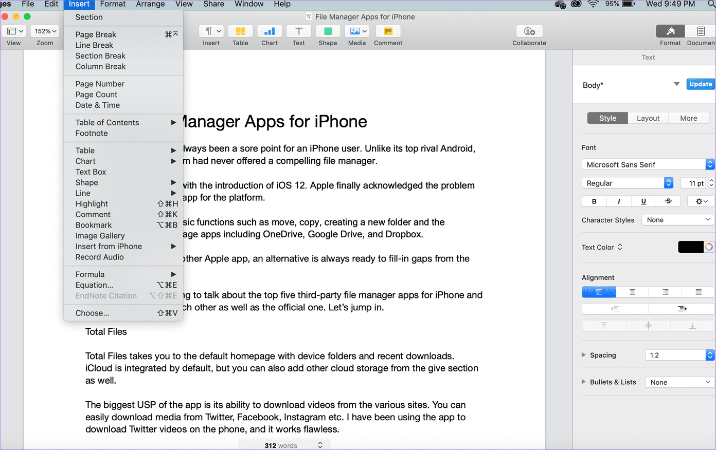 Pages Features