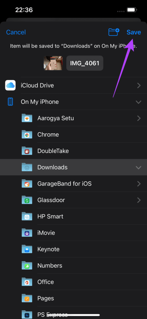 Files app