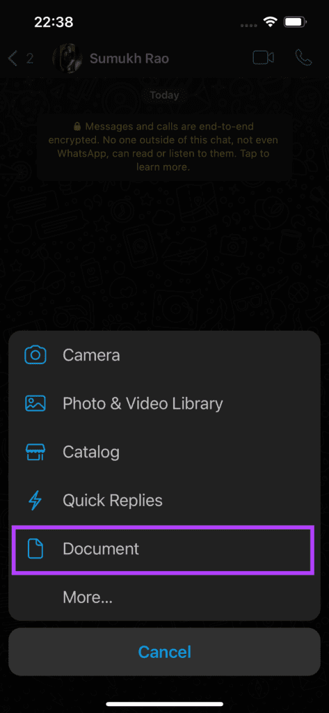 Document option
