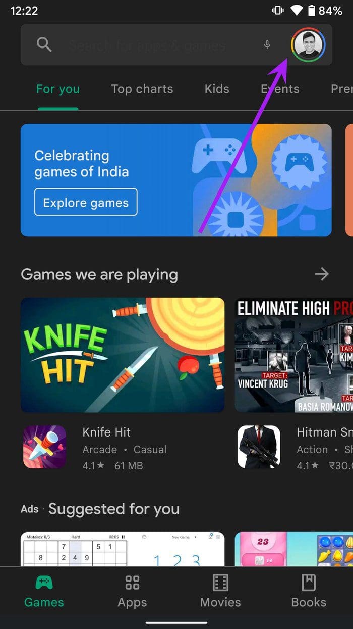 Play store profile apps not updating on android