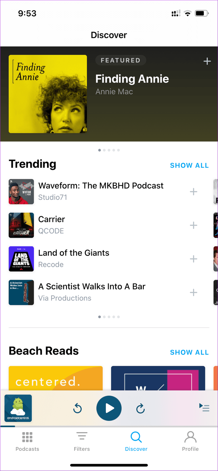 Pocketcast Discovery