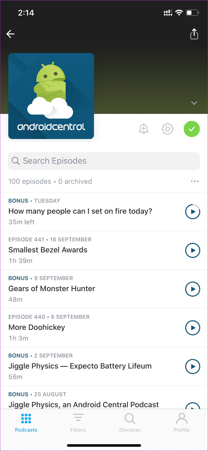 Pocketcasts Features