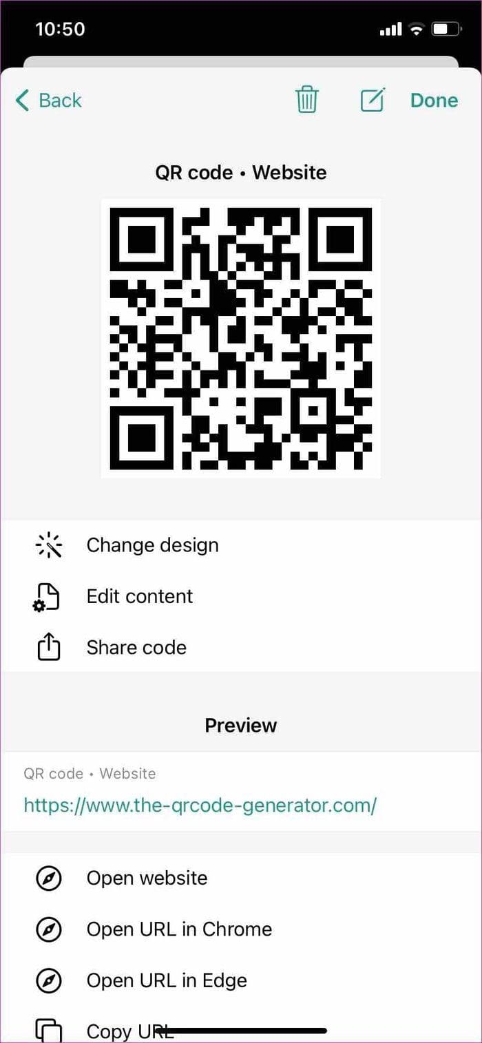 Qr code generated