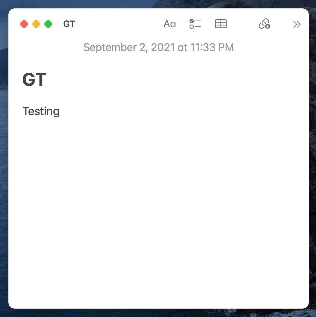 Quick notes taken
