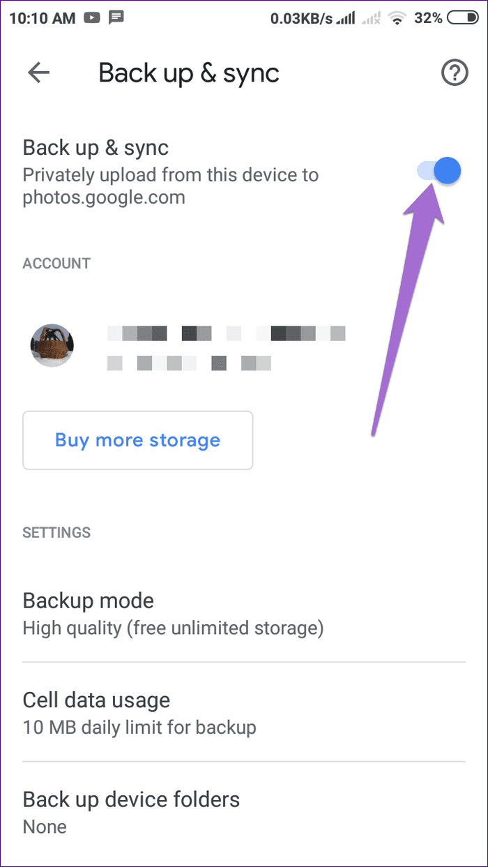 Remove Google Photos Account From App 1