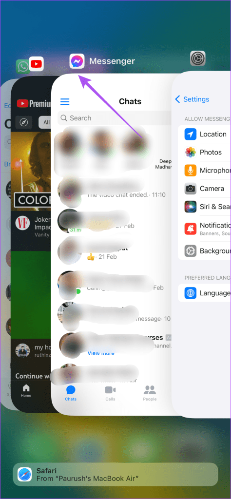 remove messenger from iphone