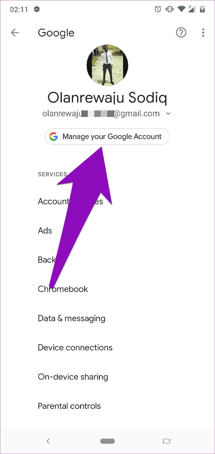 Remove Old Phone Google Account 02