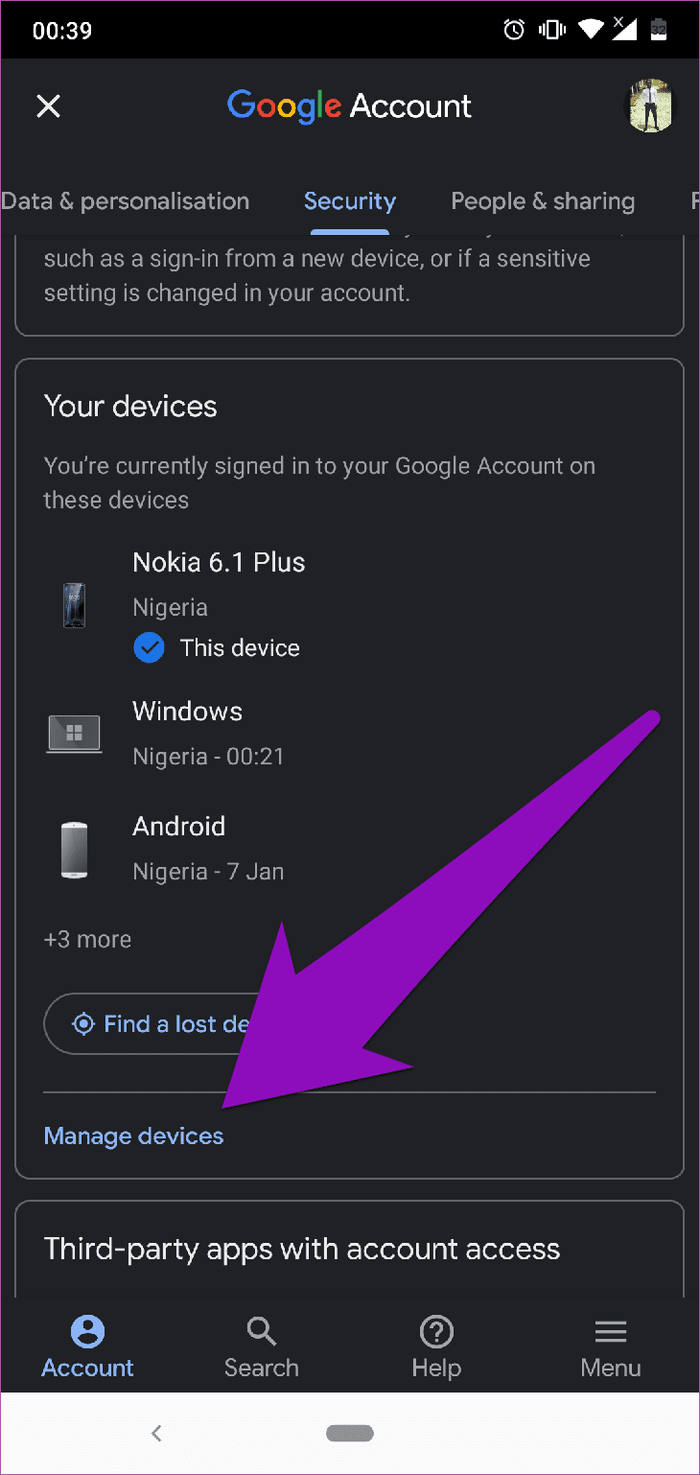 Remove Old Phone Google Account 05